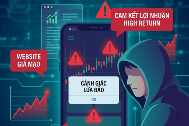Cảnh giác chiêu giả mạo công ty chứng khoán, lập nền tảng đầu tư để chiếm đoạt tiền