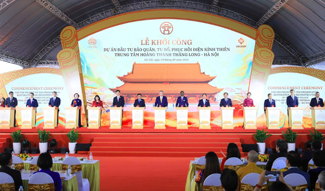 Hà Nội: Khởi công Dự án đầu tư bảo quản, tu bổ, phục hồi Điện Kính Thiên