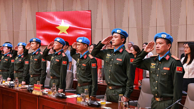 7 sĩ quan công an sẽ lên đường thực hiện nhiệm vụ gìn giữ hòa bình Liên Hợp Quốc 