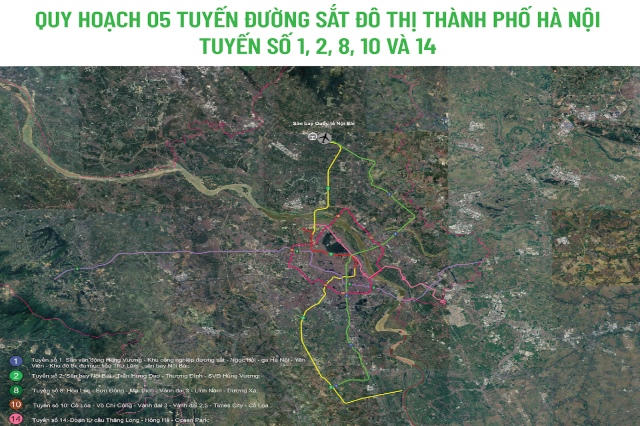 Hà Nội đồng thời triển khai 5 tuyến đường sắt đô thị, đặt mục tiêu vận hành năm 2030