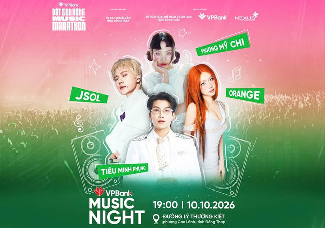 VPBank Đất Sen Hồng Music Marathon 2026 lộ dàn line-up gây sốt 