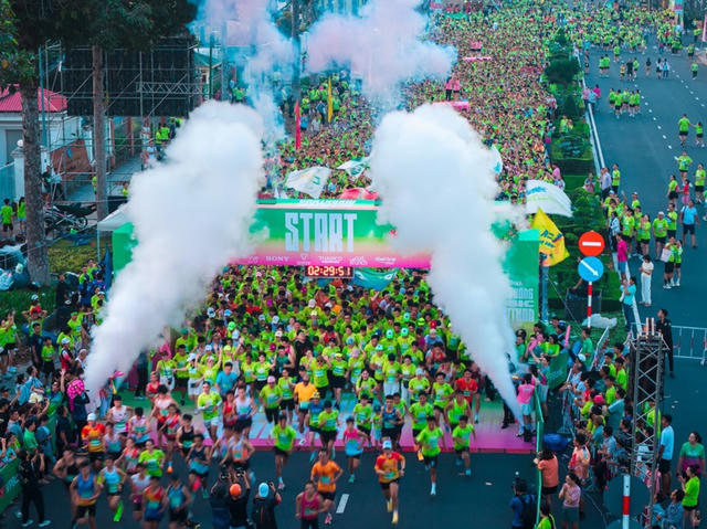 VPBank Đất Sen Hồng Music Marathon 2026 chứng kiến màn tranh tài gay cấn của hơn hàng chục nghìn vận động viên 