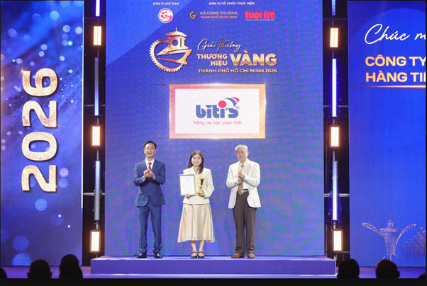Biti’s tự hào đạt Giải thưởng Thương hiệu Vàng TP HCM lần thứ 6