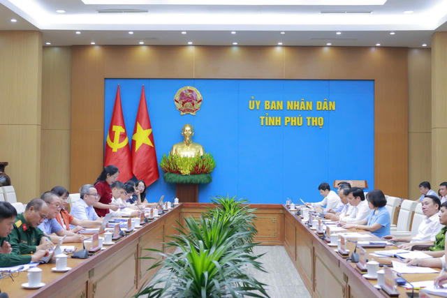 Đoàn kiểm tra liên ngành về công tác tổ chức thi hành pháp luật làm việc tại Phú Thọ