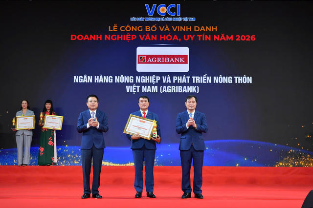 Agribank - Top 20 doanh nghiệp văn hóa uy tín có xếp hạng cao nhất năm 2026