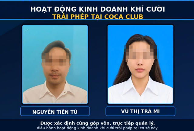 'Lật tẩy' đường dây buôn bán khí cười núp bóng kinh doanh đồ uống ở Quảng Ninh