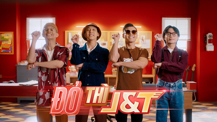 Sản phẩm là sự kết hợp giữa chàng rapper Hà thành và thương hiệu giao hàng chuyển phát nhanh J&T Express.