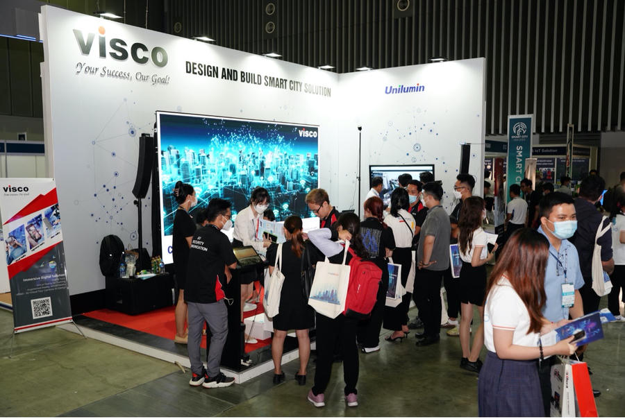 Gian hàng VISCO tại Smart City Asia 2022. Ảnh: Visco