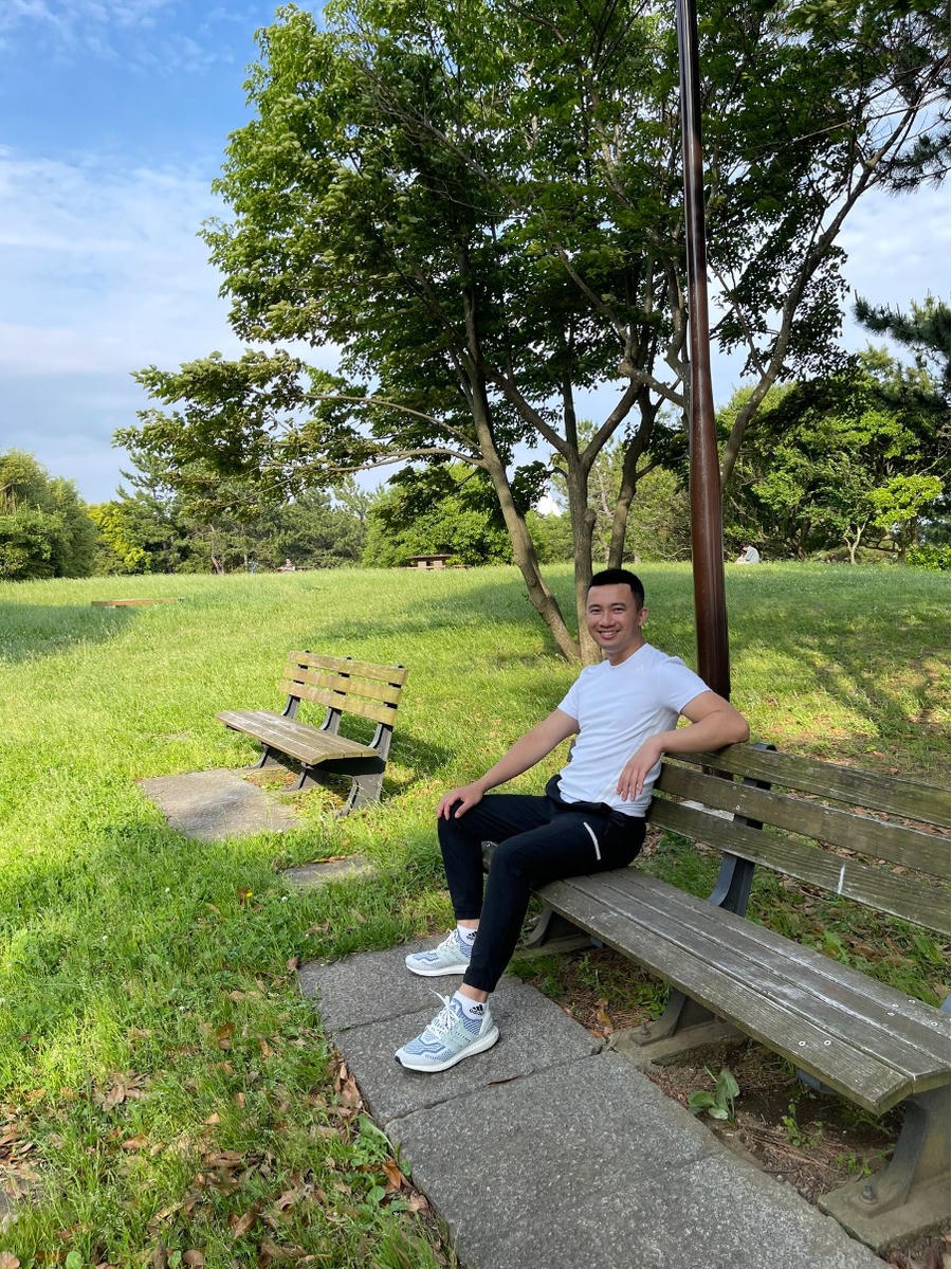 Anh luôn cố gắng hết mình ở nơi xứ người 