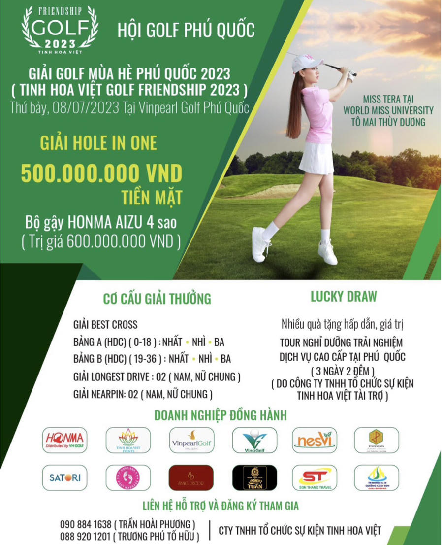Chuẩn bị khởi tranh giải Golf mùa hè Phú Quốc 2023