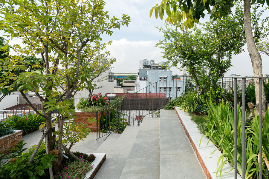 Công viên trên sân thượng (Ảnh: Quang Trần)