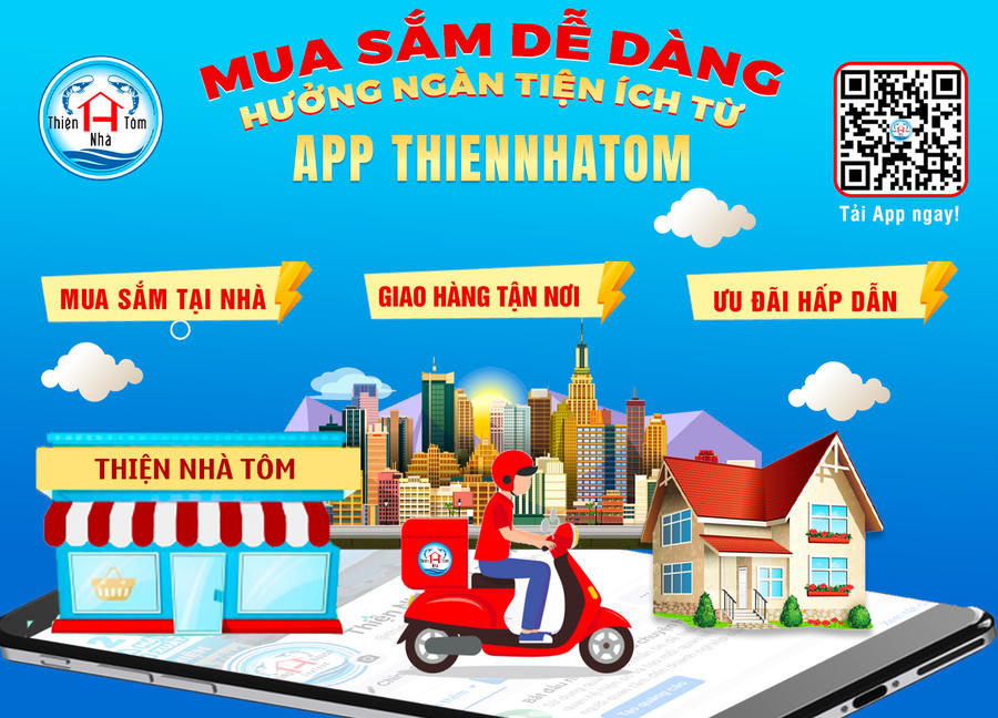Ứng dụng Thiện Nhà Tôm mang đến nhiều tiện ích cho người dùng