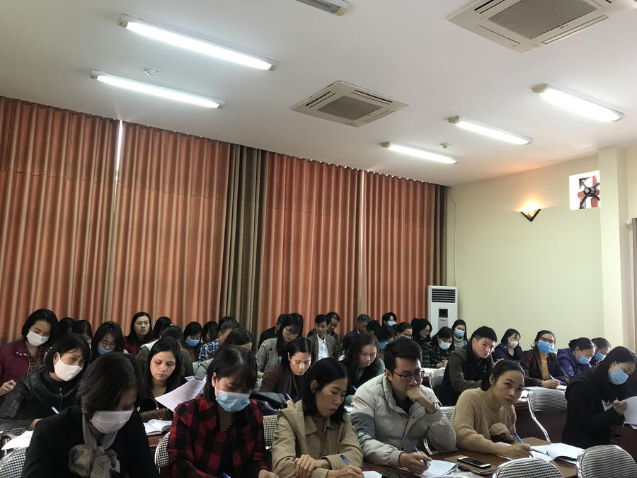 Các học viên tại buổi tập huấn