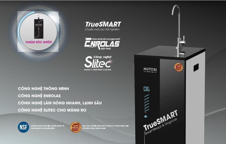 Tăng thêm nhiều trải nghiệm sống tiện nghi, đẳng cấp với máy lọc nước Mutosi