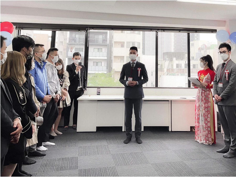 Buổi lễ thành lập Chi nhánh Công ty Cổ phẩn Minna tại Tokyo.