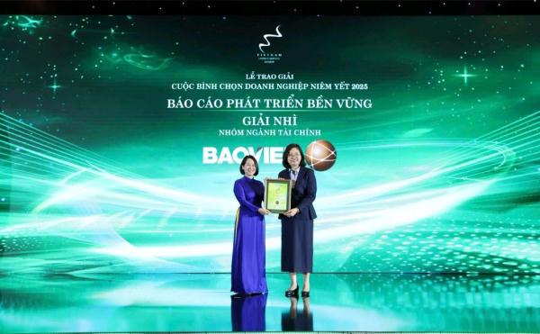 Tập đoàn Bảo Việt đoạt Giải Nhì Báo cáo Phát triển bền vững nhóm ngành tài chính -0