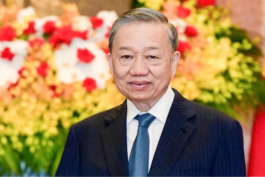 “Trước Nhân dân cả nước, chúng ta cam kết thực hiện mạnh mẽ 
các mục tiêu đã đề ra” - Tổng Bí thư Tô Lâm. Ảnh: Nam Trần.