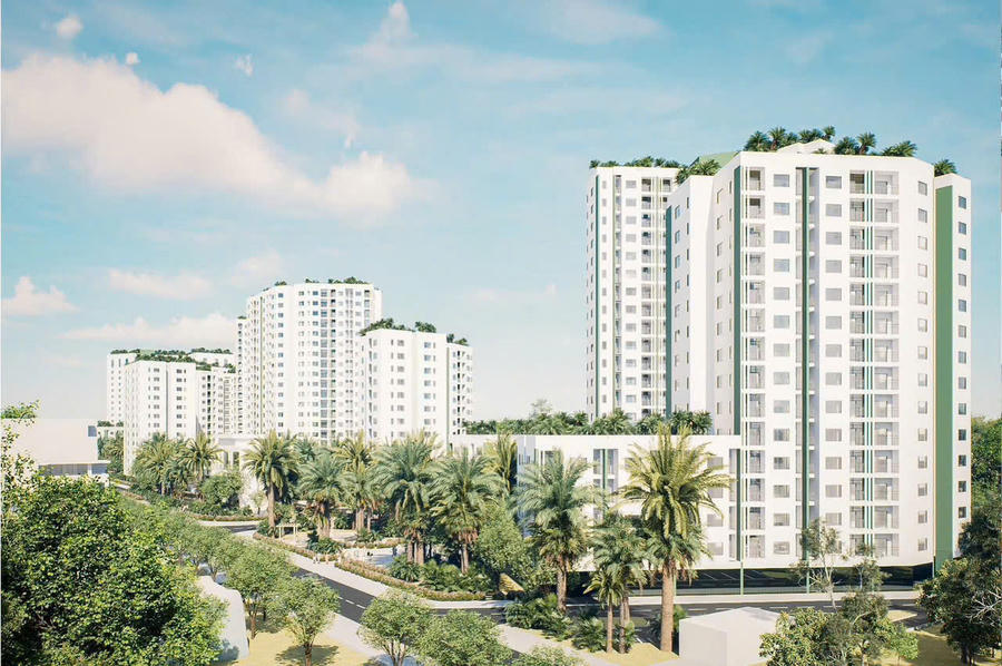 Phối cảnh Dự án Ecohome Hòa Hiệp Đà Nẵng.