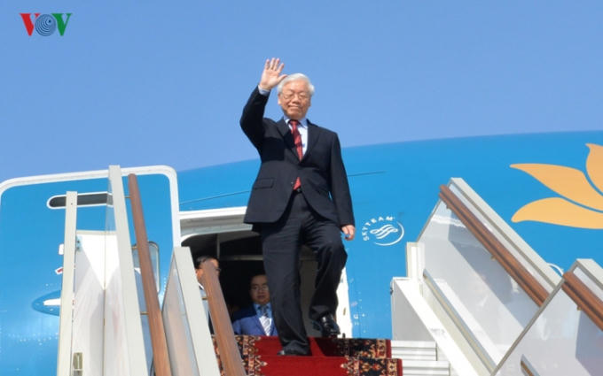 Tổng Bí thư, Chủ tịch nước Nguyễn Phú Trọng thăm chính thức Lào trong thời gian hai ngày.