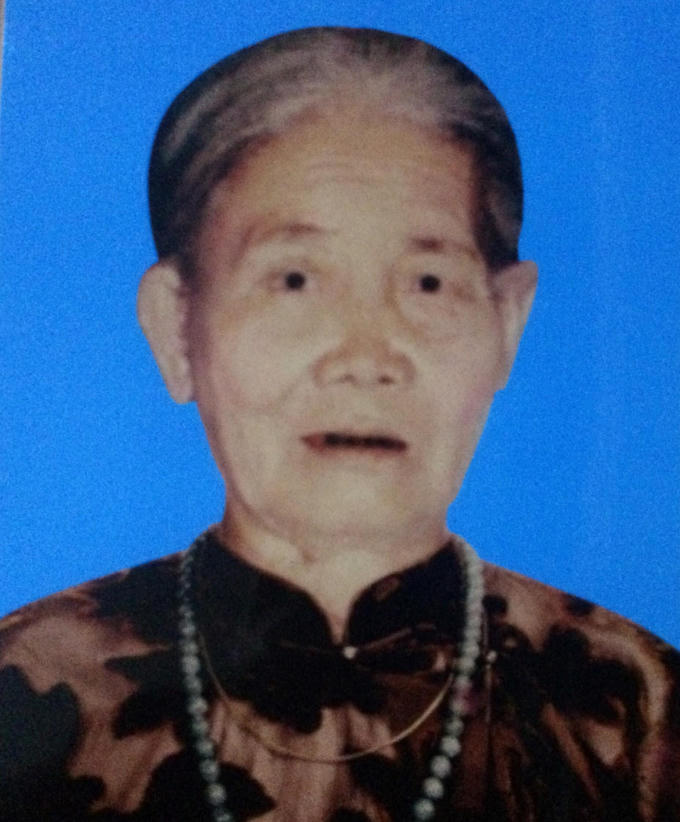 Cụ Trần Thị Cháu, hưởng thọ 94 tuổi.