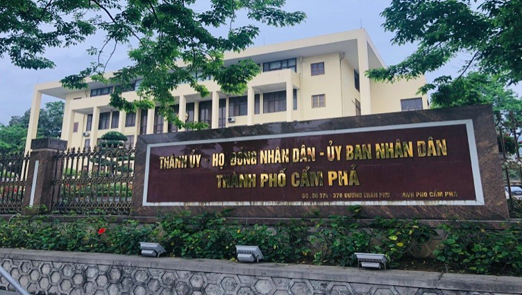 Trụ sở UBND TP Cẩm Phả, tỉnh Quảng Ninh.