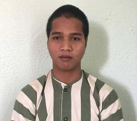 Đối tượng Siu Đet tại cơ quan công an.