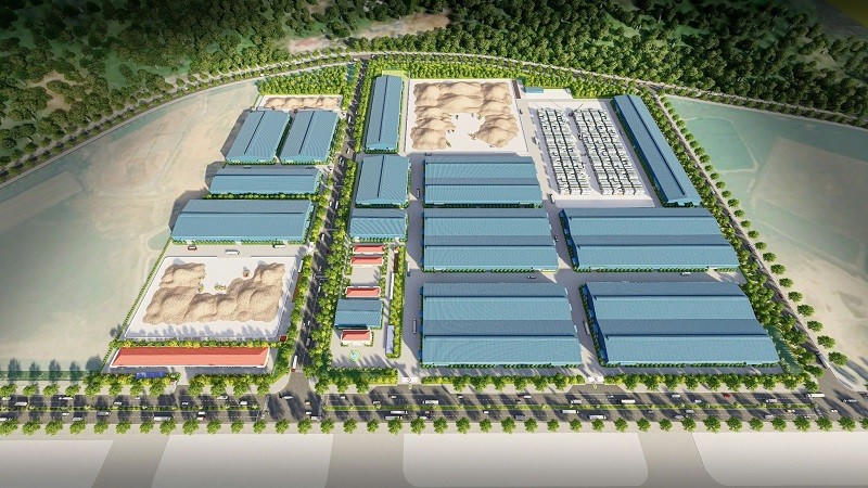 Phối cảnh dự án Trung tâm Logistics Chân Mây.