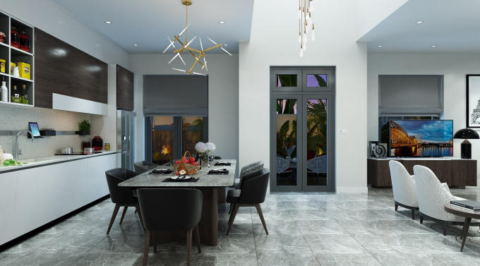 Ảnh thiết kế tầng 1. Nguồn: Facebook nhân vật