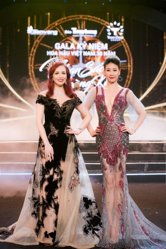 Diệu Hoa, H&agrave; Kiều Anh c&ugrave;ng đọ sắc với v&aacute;y Ho&agrave;ng Hải