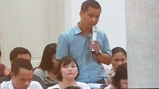 Ông Đỗ Anh Quân tại tòa án.