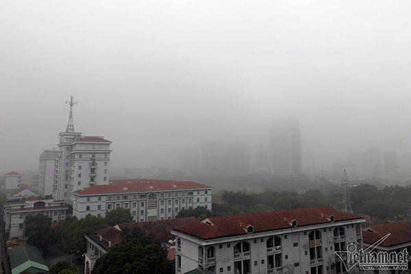 Hà Nội có mưa phùn và sương mù rải rác vào sáng sớm