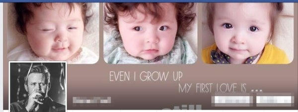 Và cả ảnh bìa cũng là hình bé Mộc Trà xinh xắn. Ảnh: Internet.