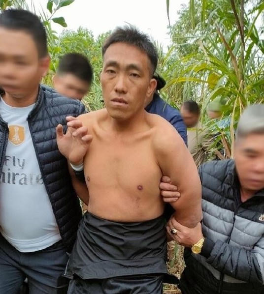 phạm nhân Lầu A Tủa đã bị lực lượng chức năng phát hiện, bắt giữ.