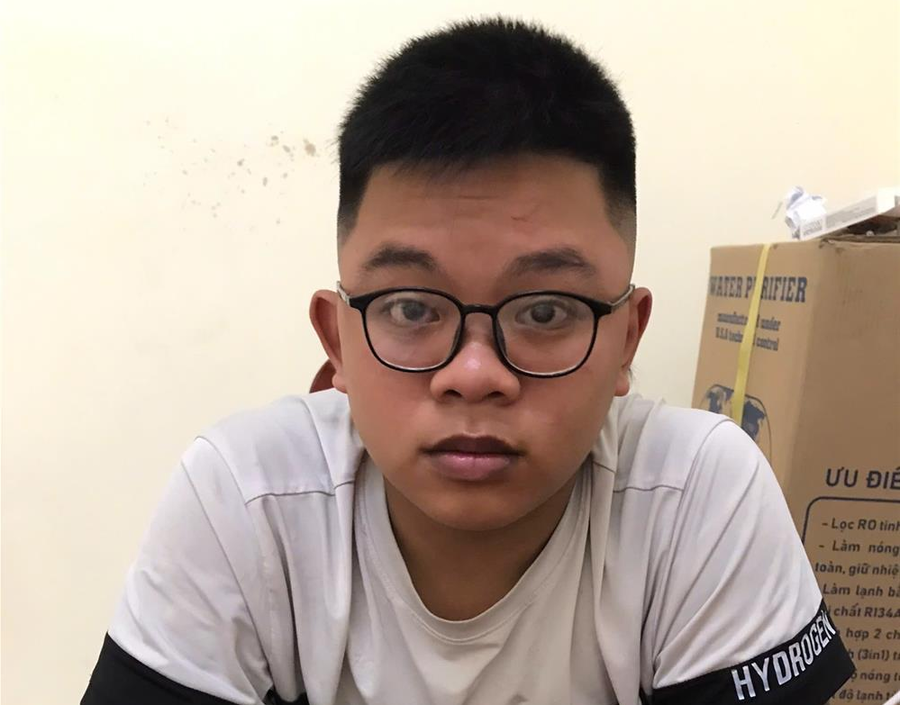 Đối tượng Nguyễn Tiến Đạt bị cơ quan chức năng khởi tố, bắt tạm giam. Ảnh: CA Thanh Hóa.