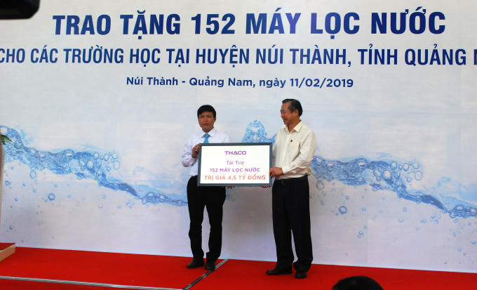 Năm 2018 và đầu năm 2019, THACO tài trợ 70 tỷ đồng cho các hoạt động, chương trình xã hội, phục vụ cộng đồng.
