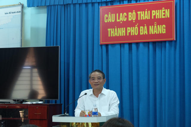 Bí thư Thành uỷ Đà Nẵng Trương Quang Nghĩa thông tin vụ Vũ "nhôm" tại buổi gặp mặt CLB Thái Phiên.