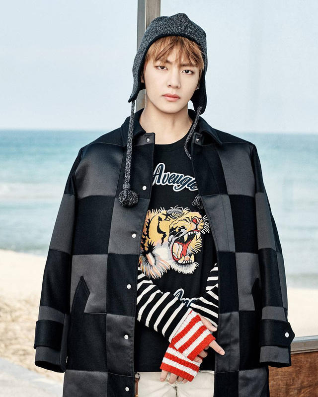 Thành viên V (Taehyung) của nhóm BTS đứng thứ 5. Hồi năm ngoái, V từng đứng đầu bảng.
