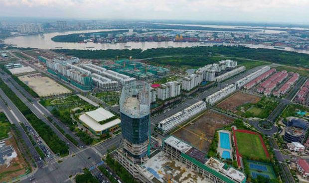 Một góc khu đô thị Thủ Thiêm với những căn nhà triệu đô...