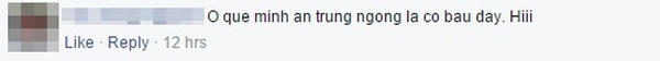 Một fan hâm mộ comment rằng, trứng ngỗng chỉ dành cho người mang thai. Ảnh: facebook.