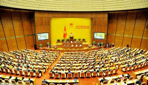 S&aacute;ng nay, 494 đại biểu Quốc hội kh&oacute;a 14 bước v&agrave;o phi&ecirc;n họp đầu ti&ecirc;n