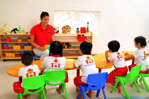 Từ 1/8 các trường mầm non có vốn đầu tư nước ngoài sẽ được nhận trẻ dưới 5 tuổi. Ảnh:Thế Đan