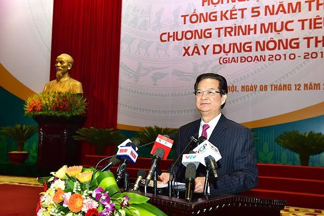 Thủ tướng Nguyễn Tấn Dũng phát biểu tại hội nghị.