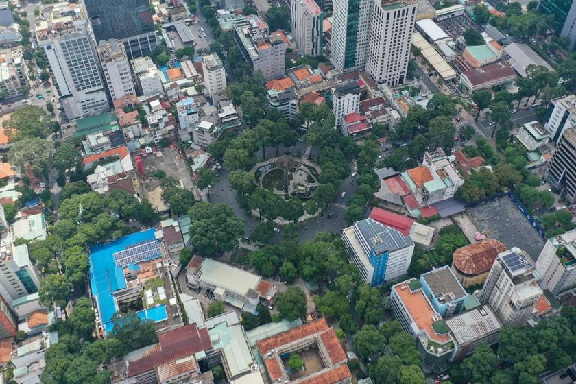 Một phần quận 3, tháng 7/2023. (Ảnh: Quỳnh Trần)