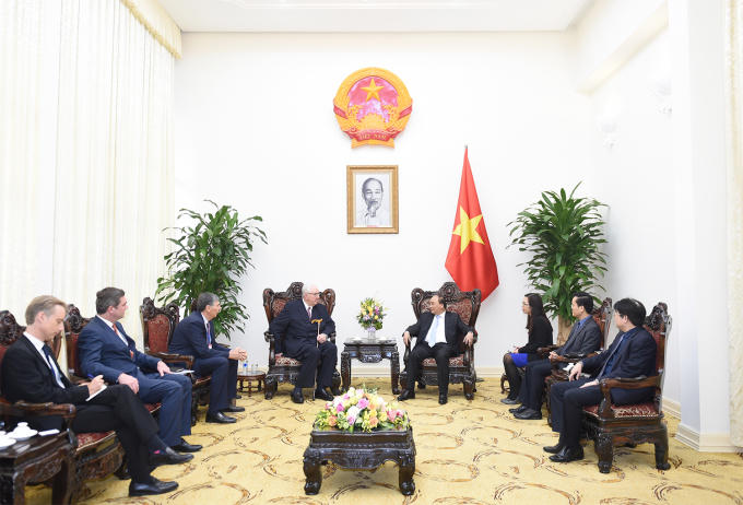 Thủ tướng tiếp Chủ tịch tập đoàn Jardine Matheson.