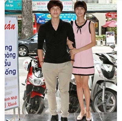 Đứng cạnh hot boy Huỳnh Anh, Kỳ Hân dường như bị lép vế hoàn toàn. Ảnh: internet.