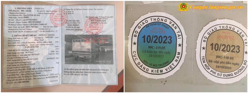 Các giấy tờ giả do Lục Văn Héo mua qua mạng