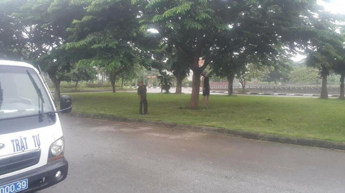 Hiện trường nơi phát hiện sự việc.