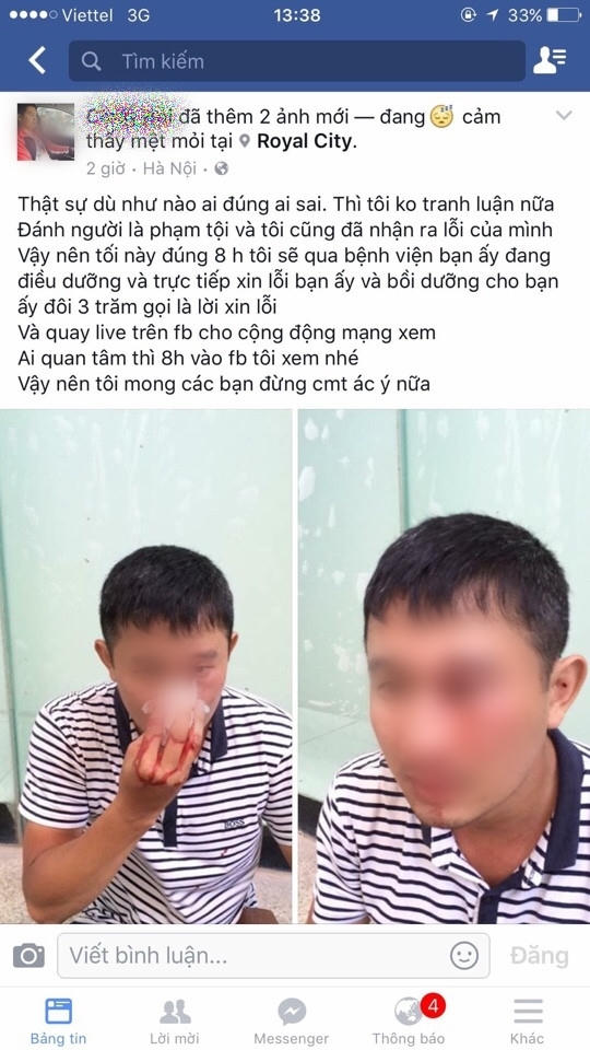 Vị giá đốc cho biết đã tới thăm hỏi, xin lỗi người shipper trên.