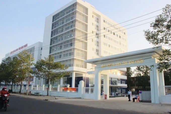 Bệnh viện Đa khoa tỉnh Bình Phước nơi xảy ra vụ việc
