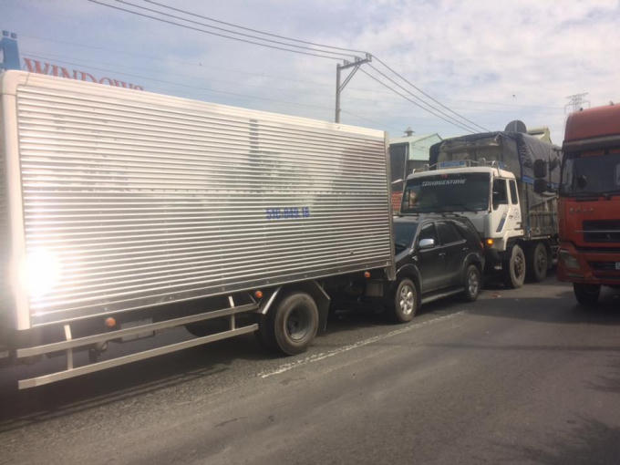 Hiện trường vụ tai nạn.